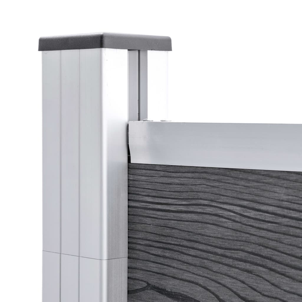 Garden Fence WPC 526x106 cm Grey