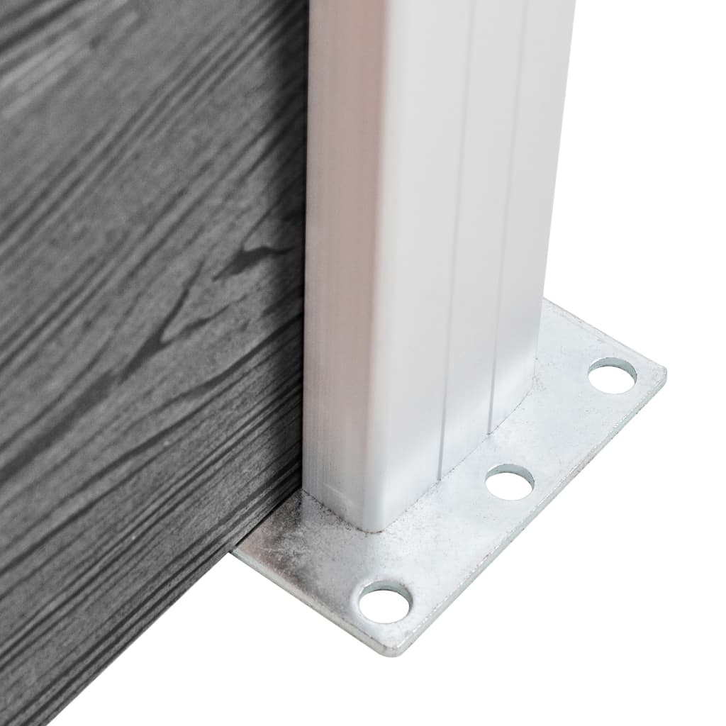Garden Fence WPC 526x106 cm Grey
