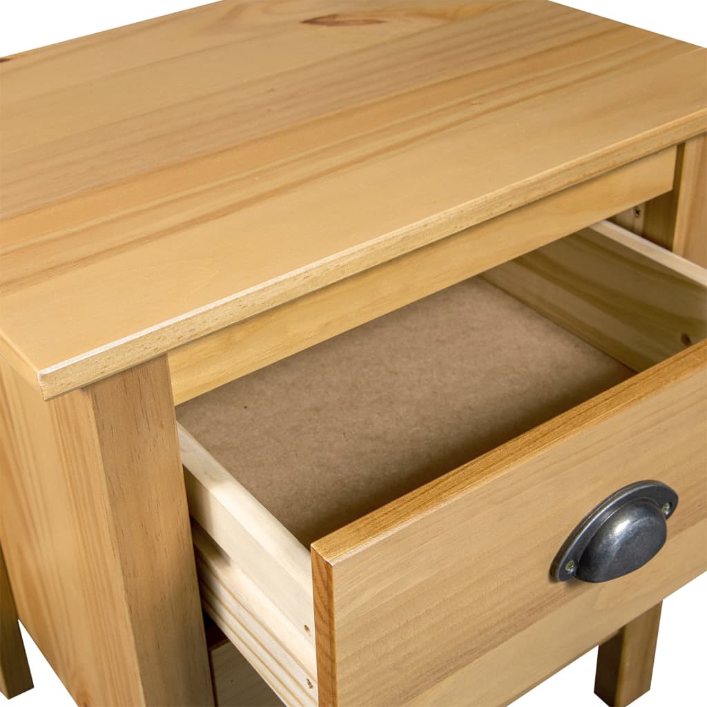 Bedside Cabinet Hill 46x35x49.5 cm Solid Pine Wood
