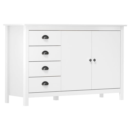 Sideboard | White | Solid pine wood | Medium | Sideboard | Rectangular
