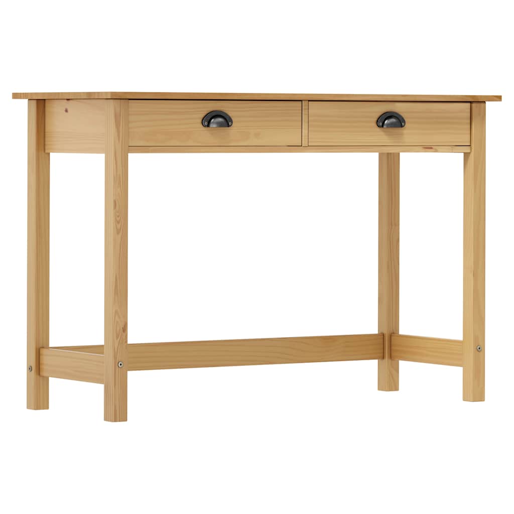 288991 vidaXL Console Table "Hill" with 2 Drawers 110x45x74 cm Solid Pine Wood