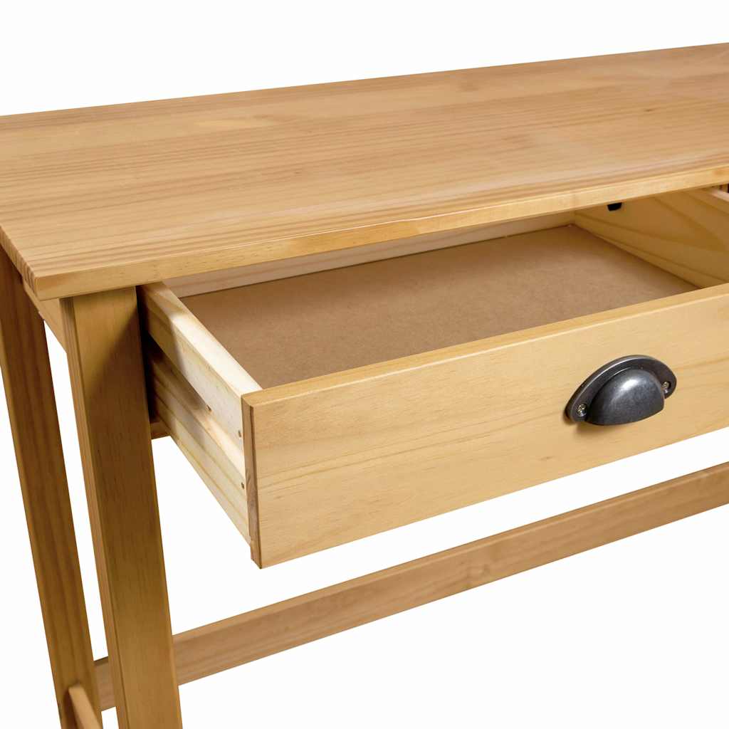 288991 vidaXL Console Table "Hill" with 2 Drawers 110x45x74 cm Solid Pine Wood