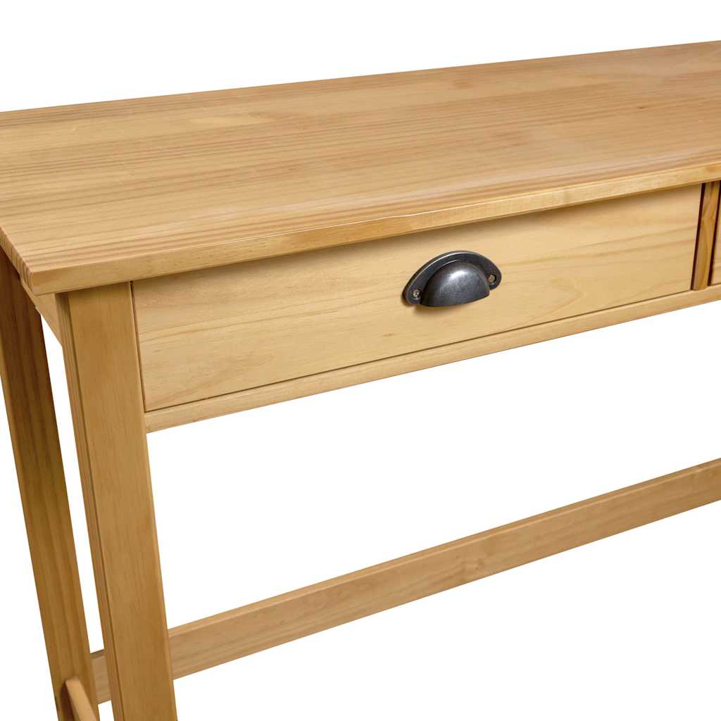 288991 vidaXL Console Table "Hill" with 2 Drawers 110x45x74 cm Solid Pine Wood