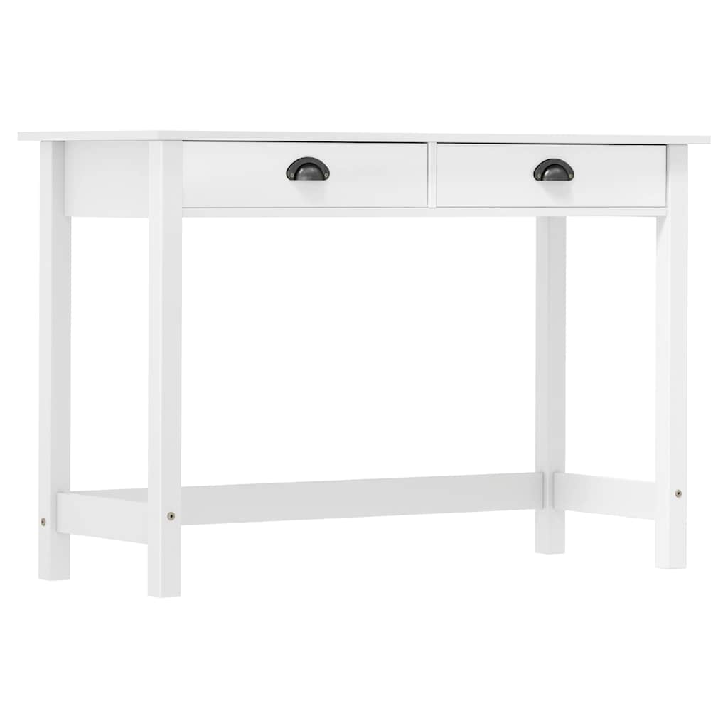 288992 vidaXL Console Table "Hill" with 2 Drawers 110x45x74 cm Solid Pine Wood