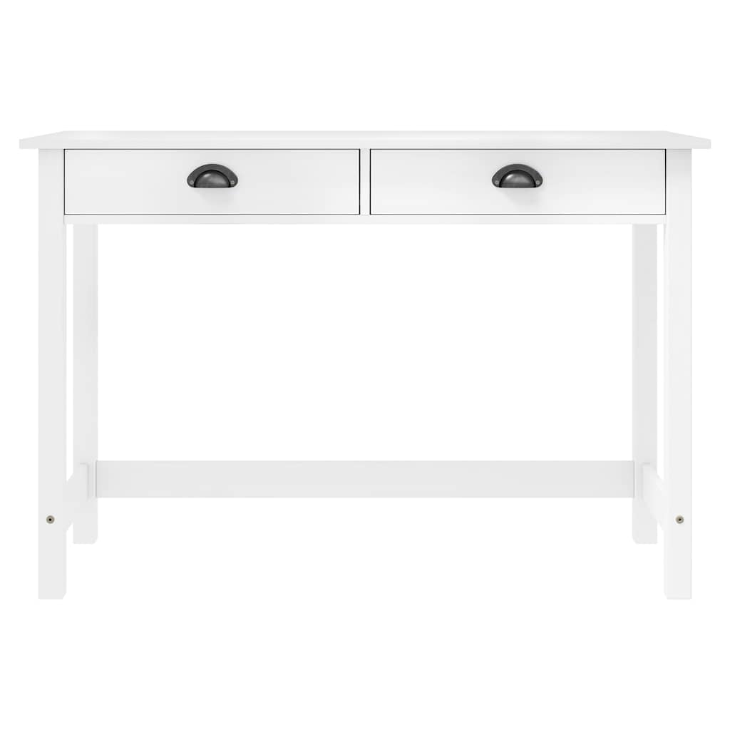 288992 vidaXL Console Table "Hill" with 2 Drawers 110x45x74 cm Solid Pine Wood