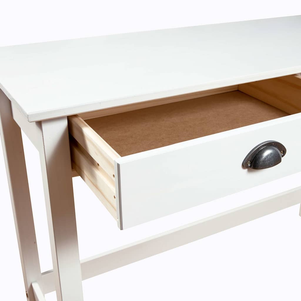 288992 vidaXL Console Table "Hill" with 2 Drawers 110x45x74 cm Solid Pine Wood