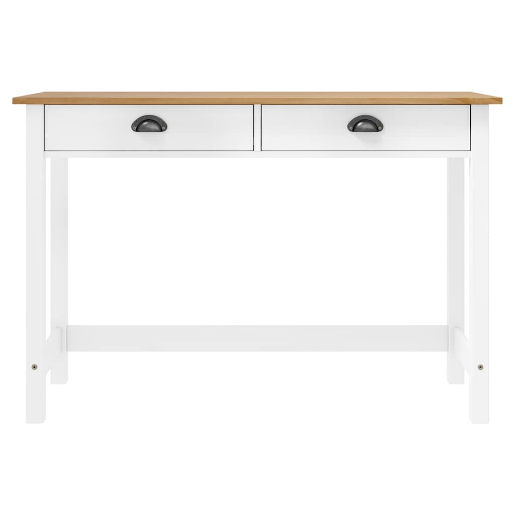 Console Table Hill with 2 Drawers 110x45x74 cm Solid Pine Wood