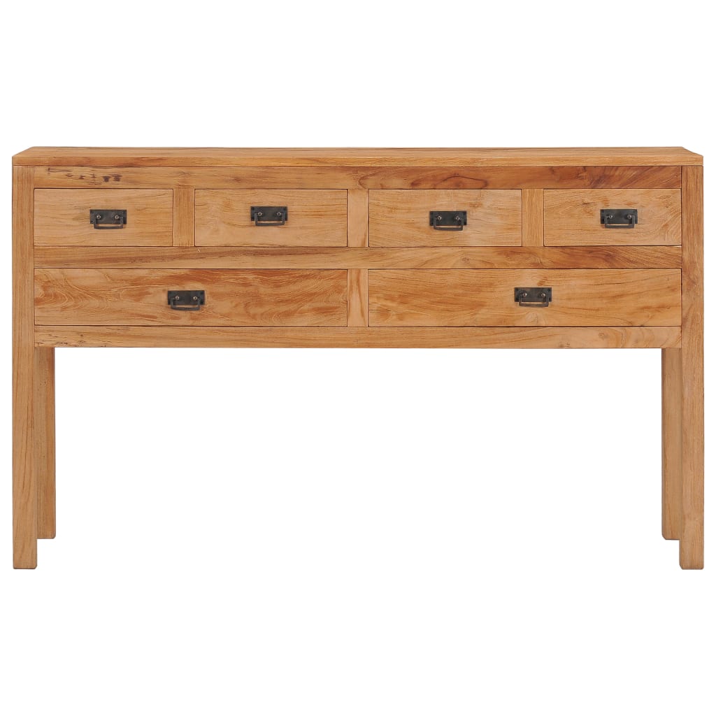 vidaXL Sideboard 125x30x75 cm Solid Teak Wood