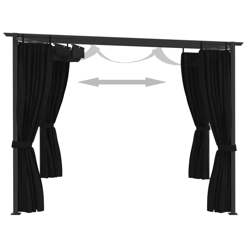 vidaXL Gazebo 4x3 m Anthracite