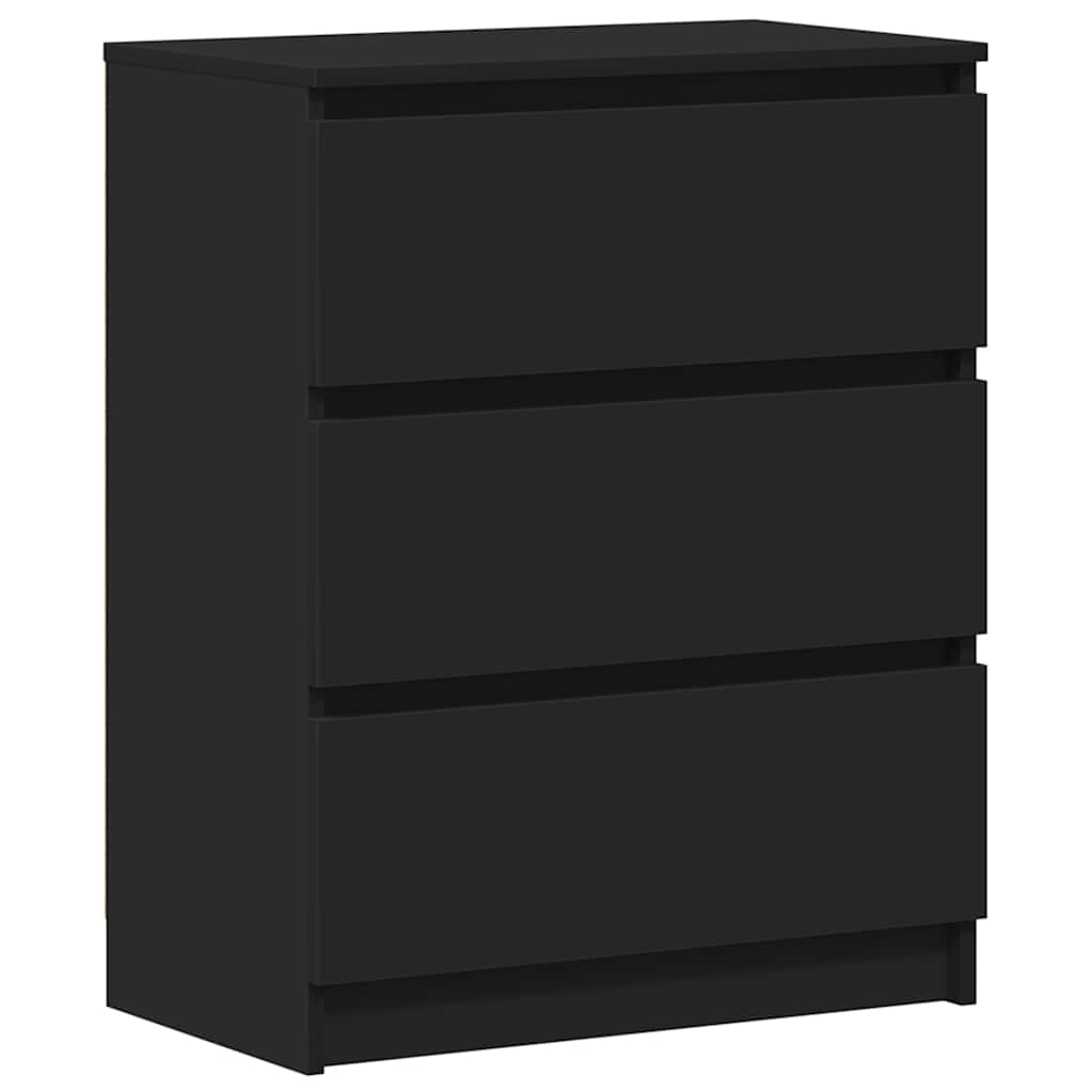 Sideboard Black 60x35x76 cm Engineered Wood