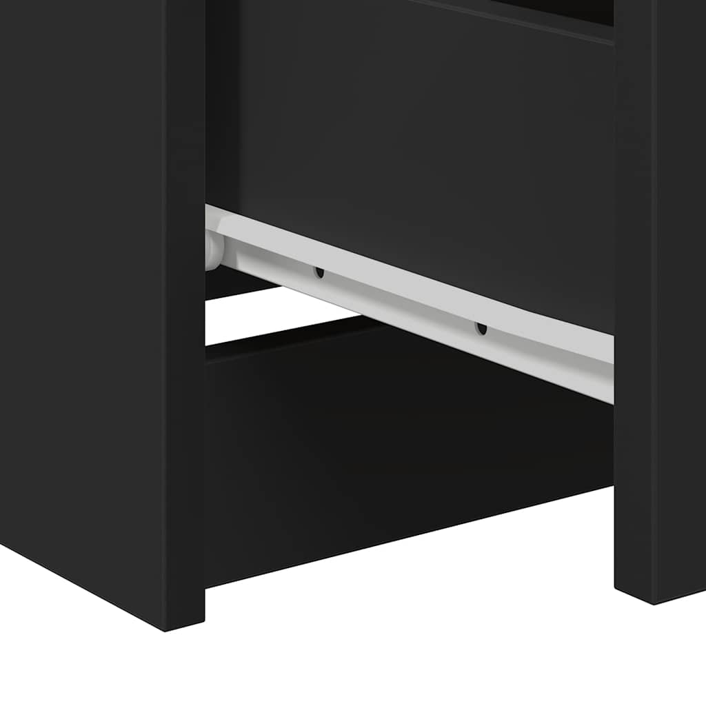Sideboard Black 60x35x76 cm Engineered Wood