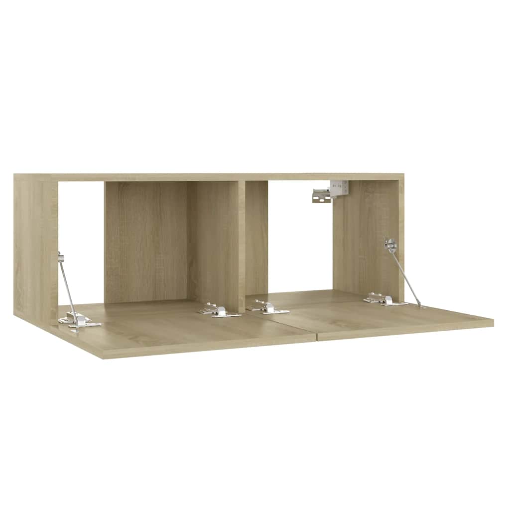 801475 vidaXL TV Cabinet Sonoma Oak 80x30x30 cm Engineered Wood