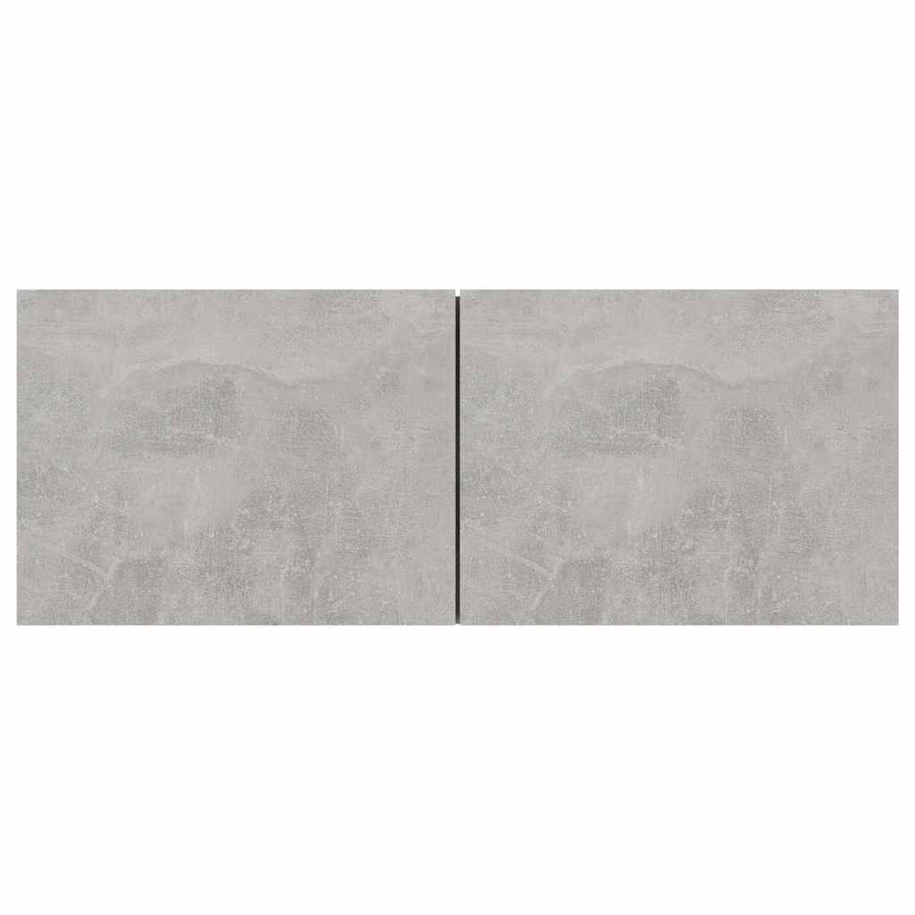 801476 vidaXL TV Cabinet Concrete Grey 80x30x30 cm Engineered Wood