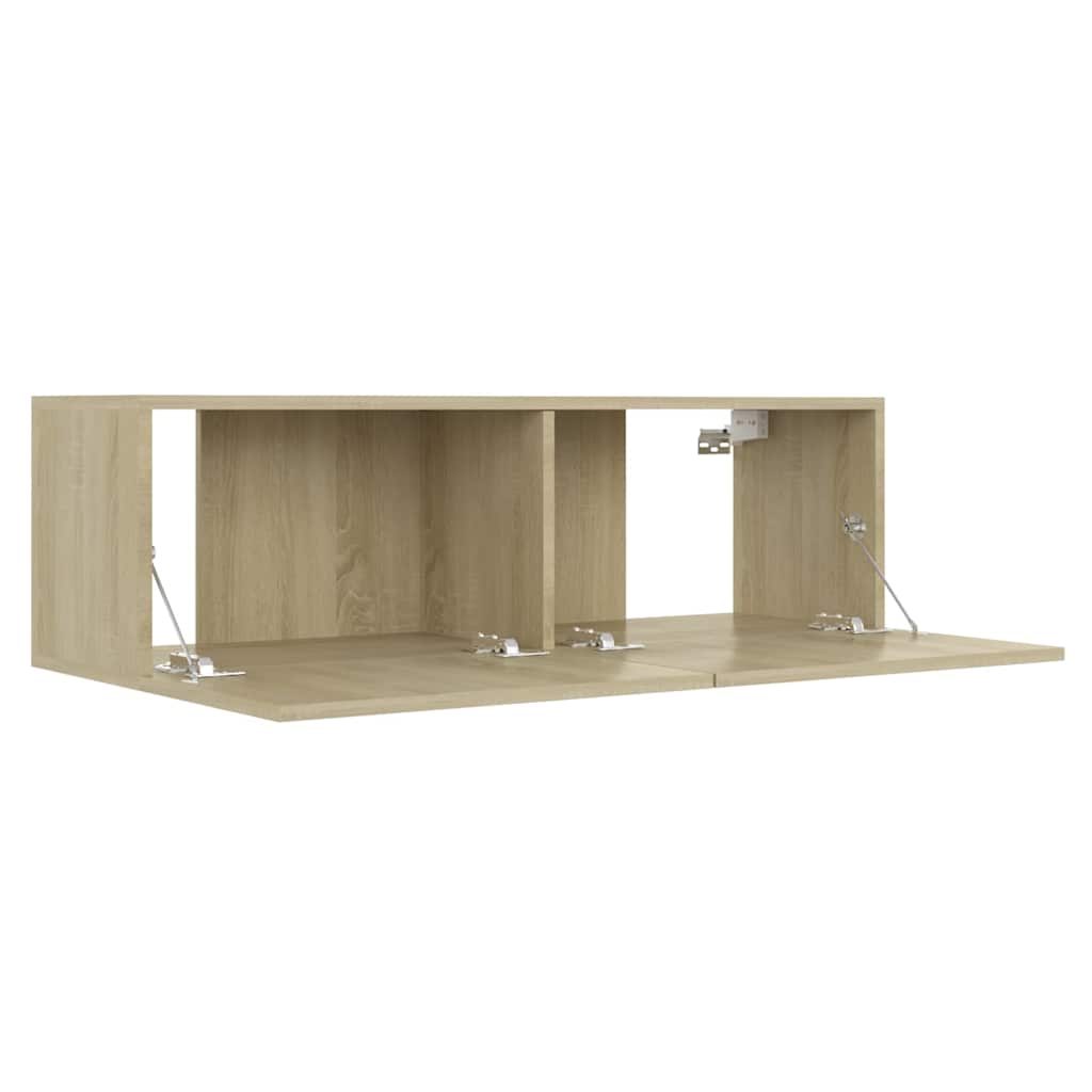 801484 vidaXL TV Cabinet Sonoma Oak 100x30x30 cm Engineered Wood