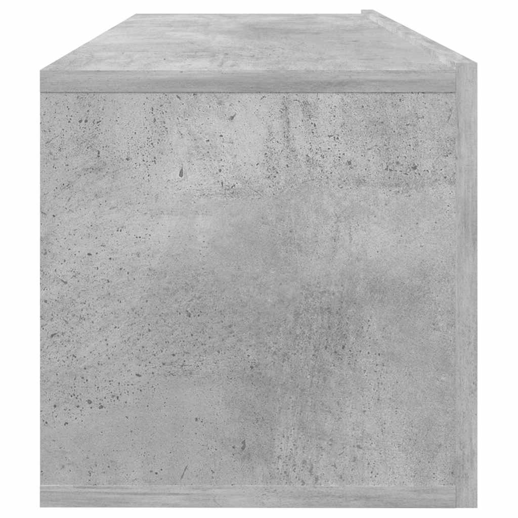 801485 vidaXL TV Cabinet Concrete Grey 100x30x30 cm Engineered Wood