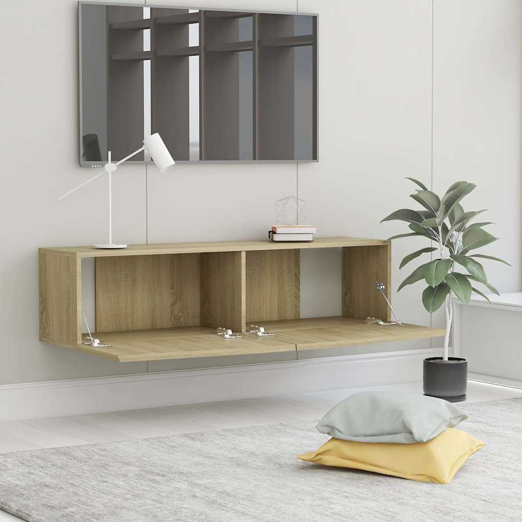 801493 vidaXL TV Cabinet Sonoma Oak 120x30x30 cm Engineered Wood
