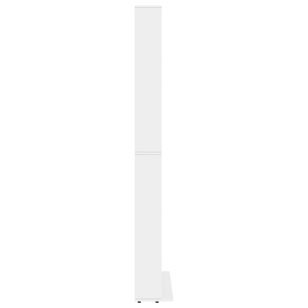 801778 vidaXL CD Cabinet White 102x23x177,5 cm Engineered Wood
