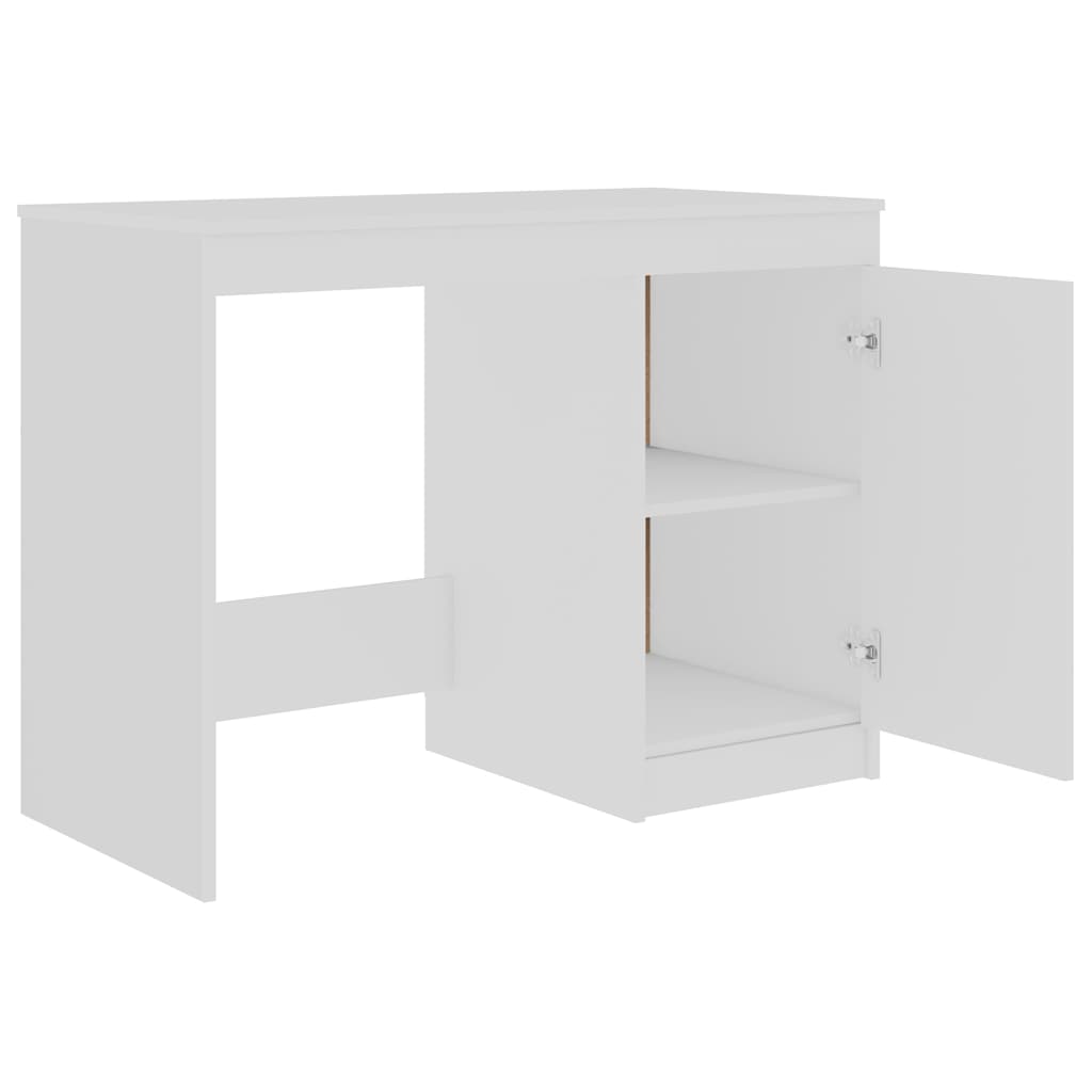 801796 vidaXL Desk White 100x50x76 cm Engineered Wood