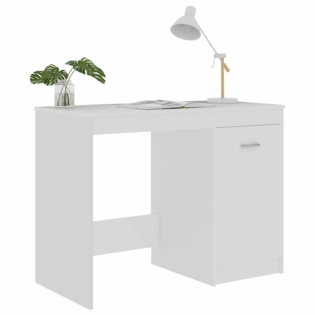 801796 vidaXL Desk White 100x50x76 cm Engineered Wood