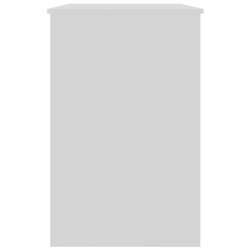 Desk White 100x50x76 cm Engineered Wood