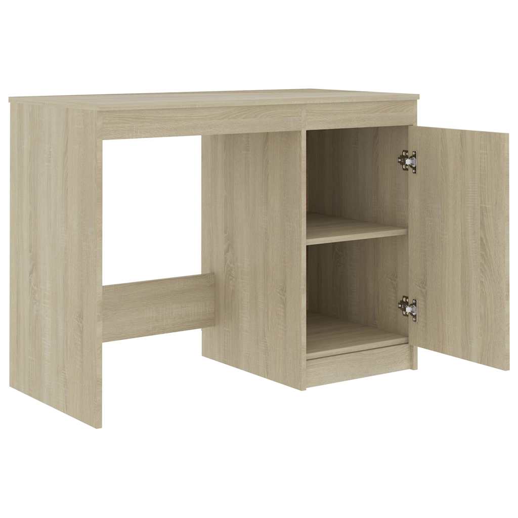 801799 vidaXL Desk Sonoma Oak 100x50x76 cm Engineered Wood