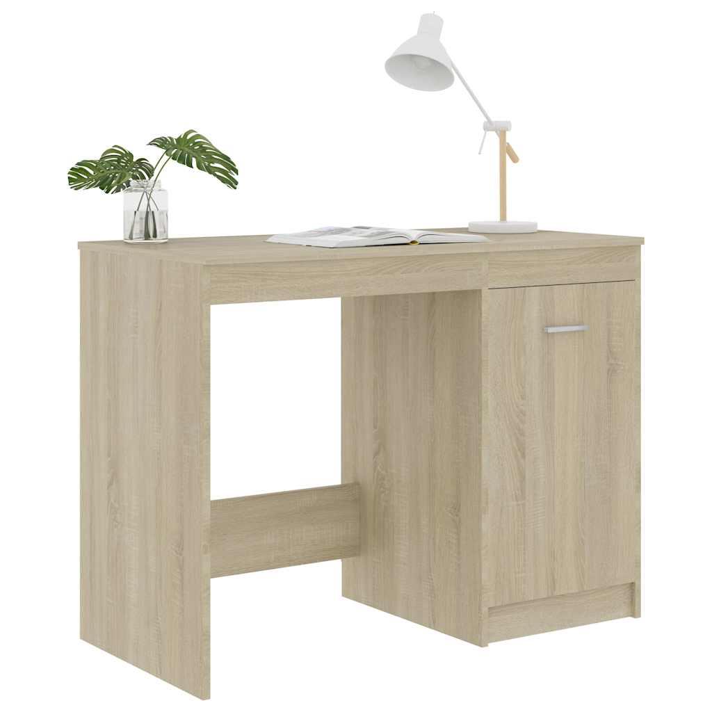801799 vidaXL Desk Sonoma Oak 100x50x76 cm Engineered Wood