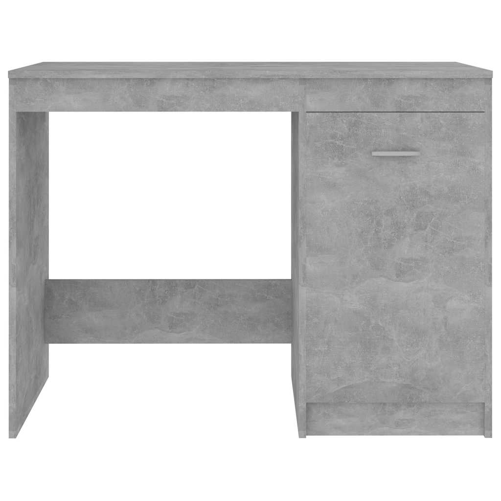 801800 vidaXL Desk Concrete Grey 100x50x76 cm Engineered Wood