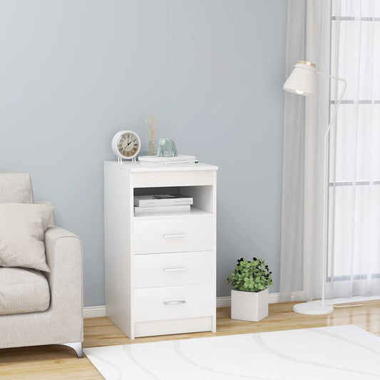Drawer Cabinet | White | Engineered wood | Compact | Drawer Cabinet