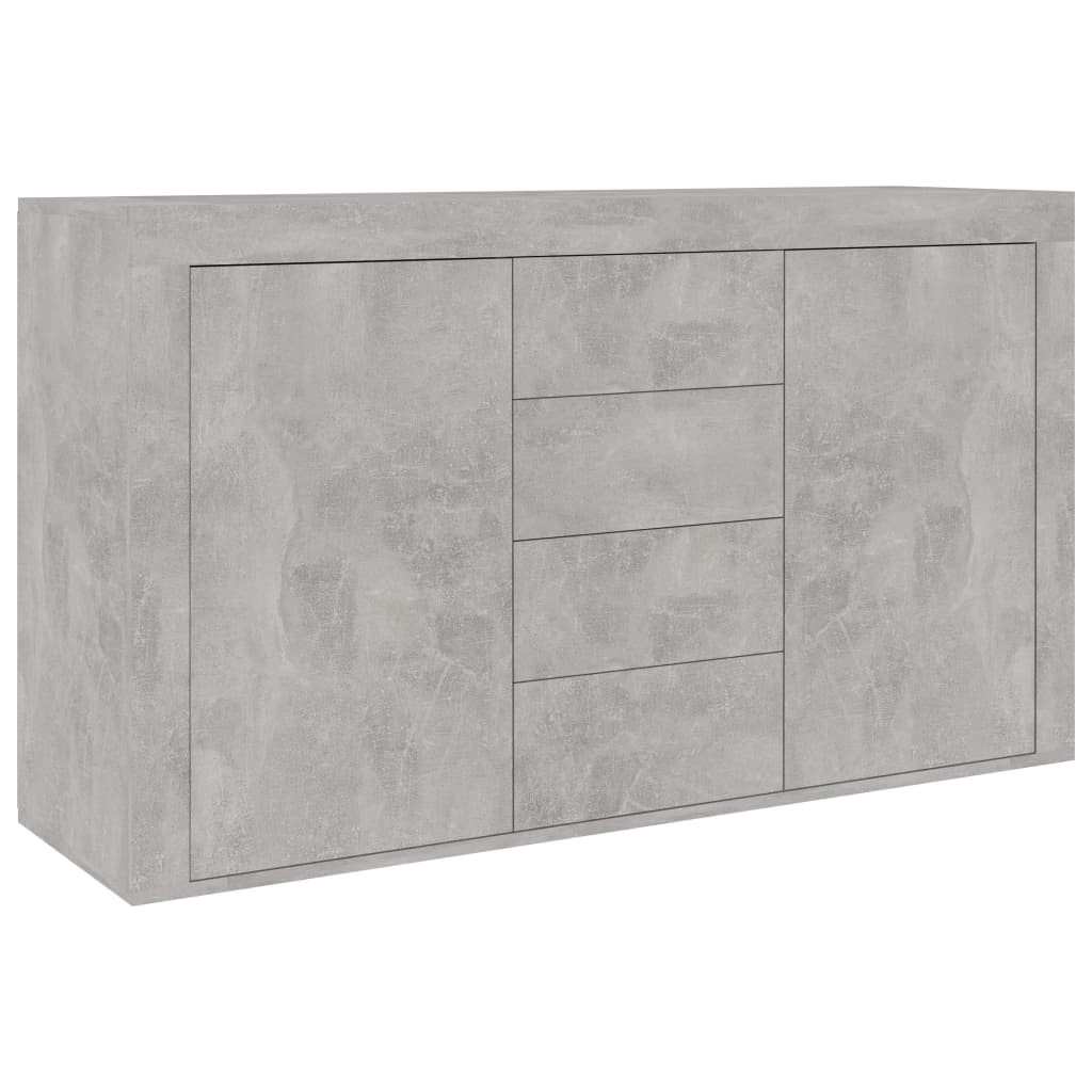 vidaXL Sideboard Concrete Grey 120x36x69 cm Engineered Wood