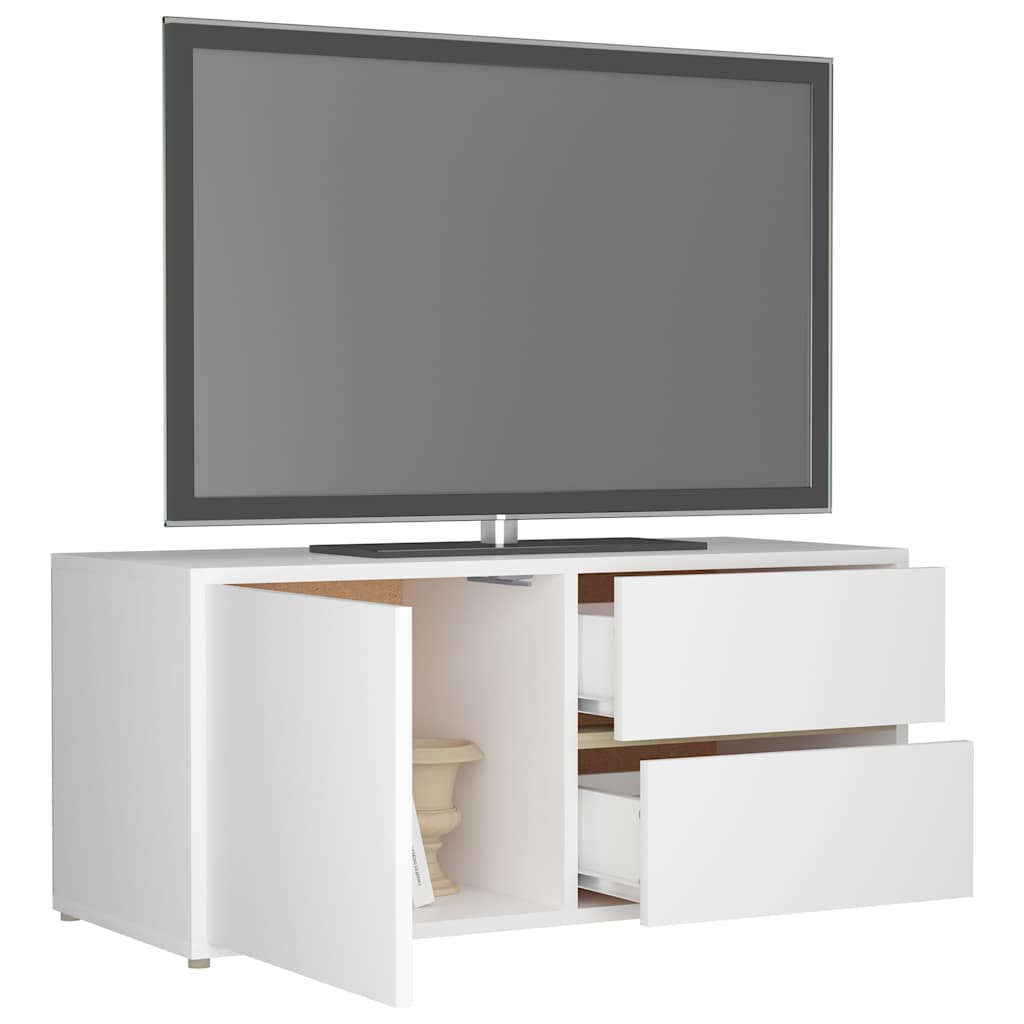 801850 vidaXL TV Cabinet White 80x34x36 cm Engineered Wood