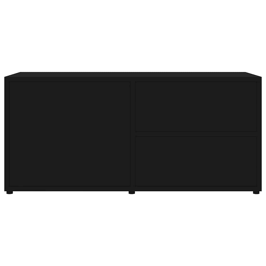 801851 vidaXL TV Cabinet Black 80x34x36 cm Engineered Wood