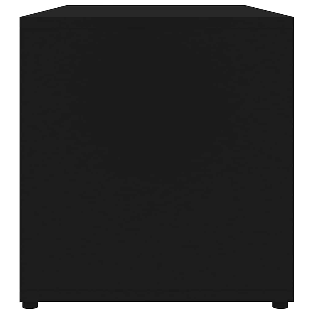 801851 vidaXL TV Cabinet Black 80x34x36 cm Engineered Wood