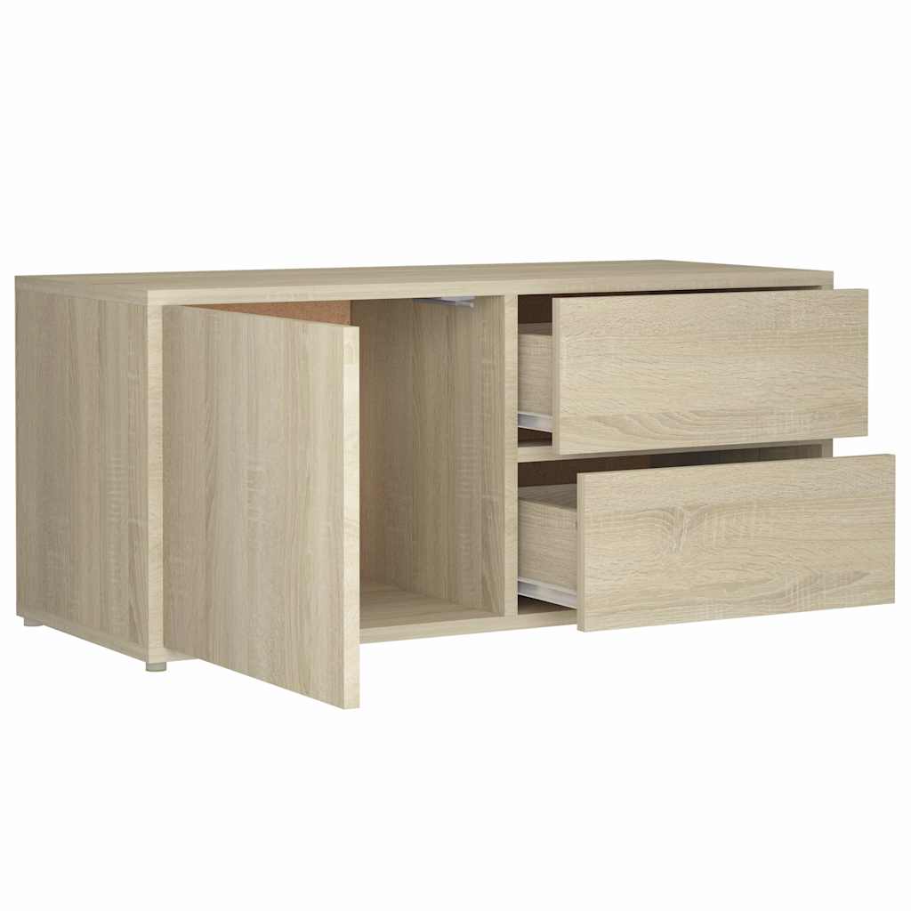 801853 vidaXL TV Cabinet Sonoma Oak 80x34x36 cm Engineered Wood