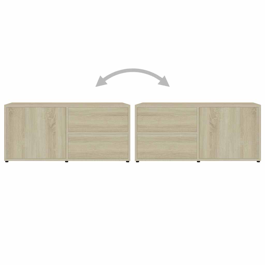 801853 vidaXL TV Cabinet Sonoma Oak 80x34x36 cm Engineered Wood