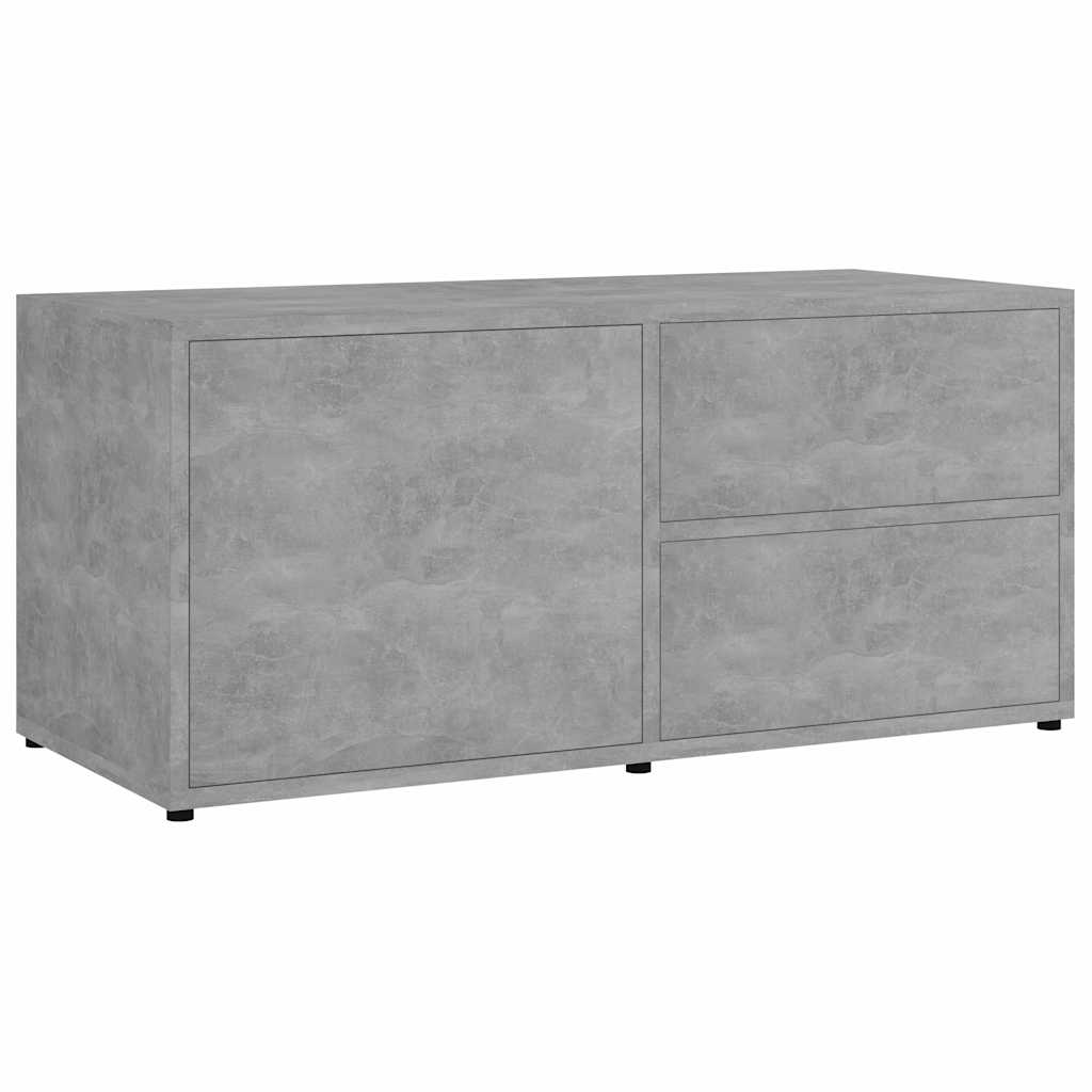 801854 vidaXL TV Cabinet Concrete Grey 80x34x36 cm Engineered Wood