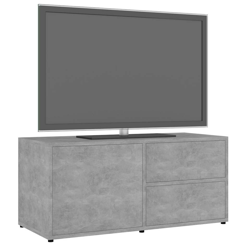801854 vidaXL TV Cabinet Concrete Grey 80x34x36 cm Engineered Wood
