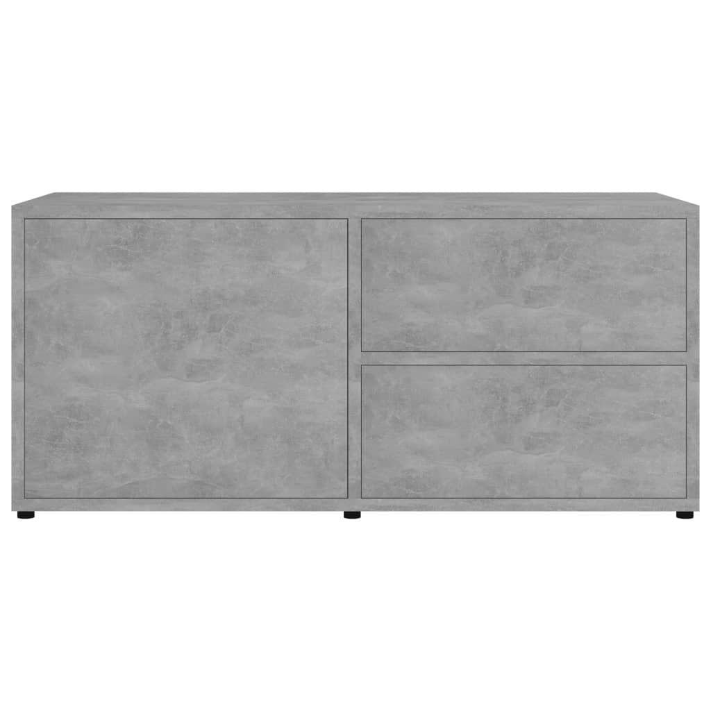 vidaXL TV Cabinet Concrete Grey 80x34x36 cm Engineered Wood