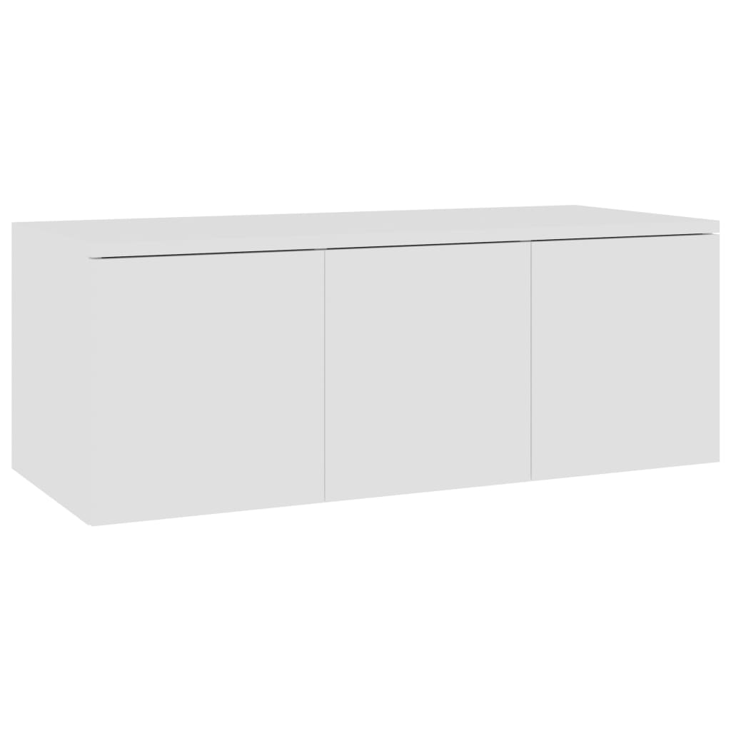 vidaXL TV Cabinet White 80x34x30 cm Engineered Wood