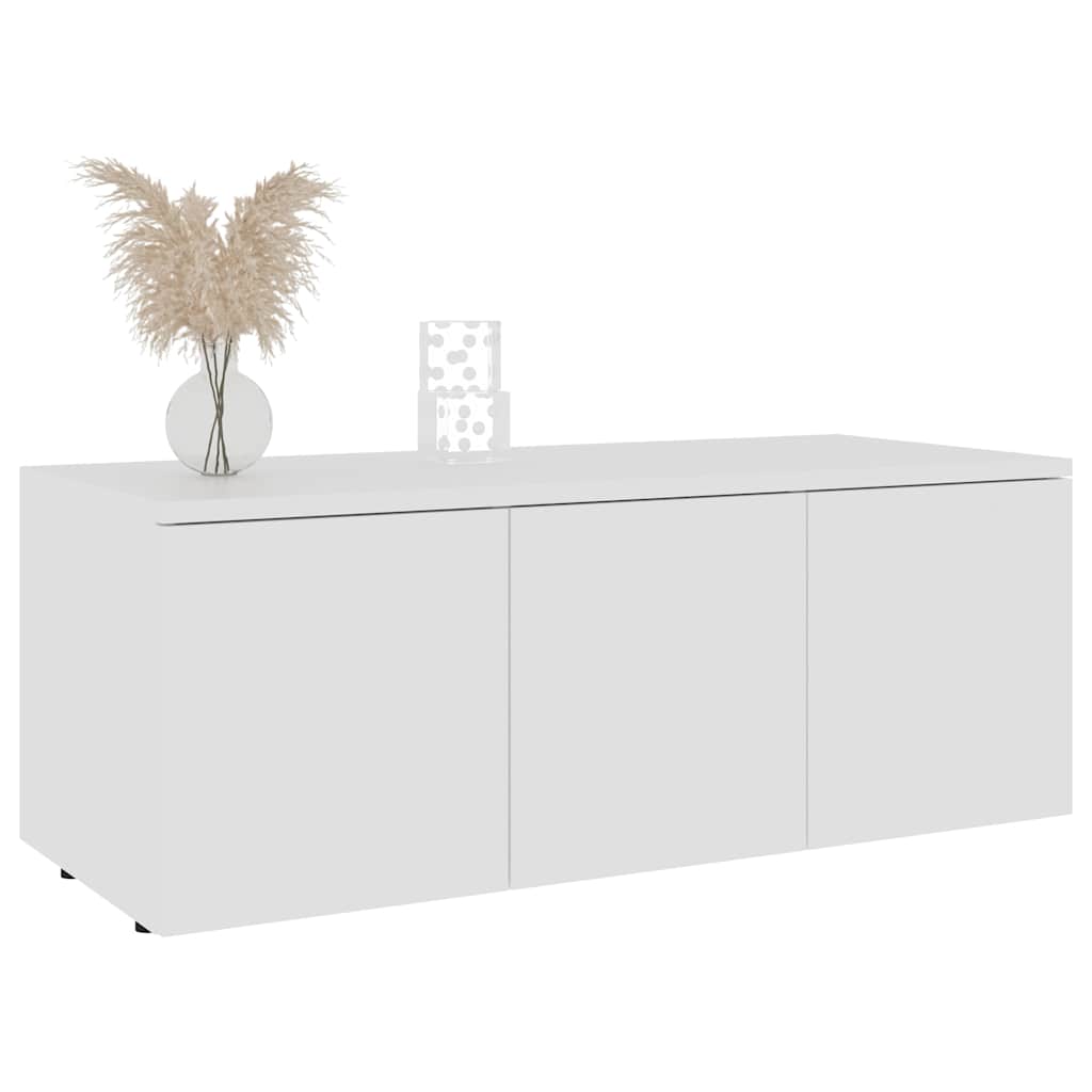 801859 vidaXL TV Cabinet White 80x34x30 cm Engineered Wood