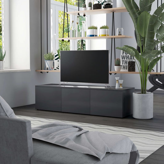 vidaXL TV Cabinet Grey 120x34x30 cm Engineered Wood