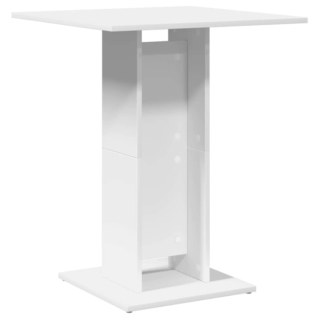 vidaXL Bistro Table White 60x60x75 cm Engineered Wood