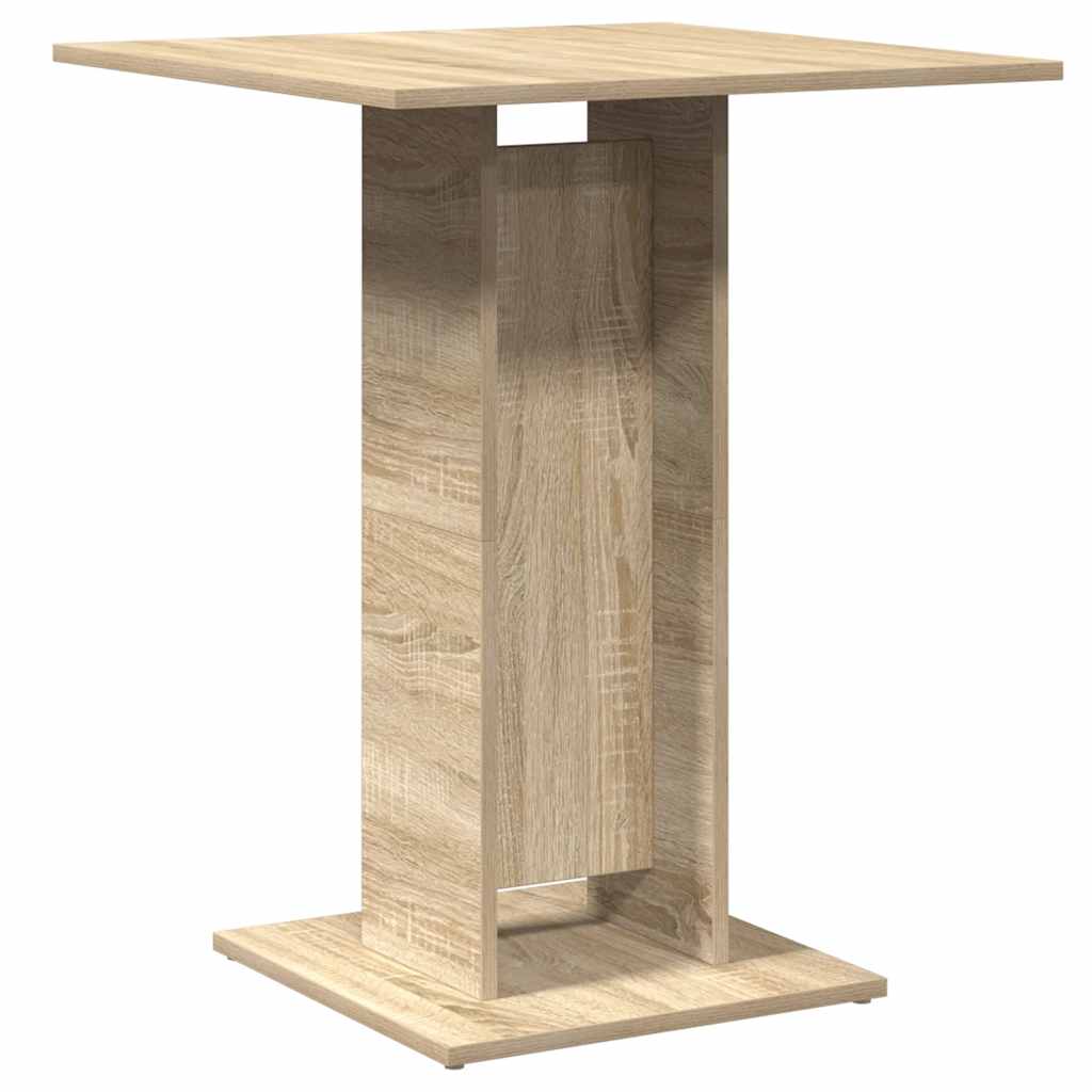 Table de bistrot Chêne Sonoma 60x60x75 cm Bois d'ingénierie