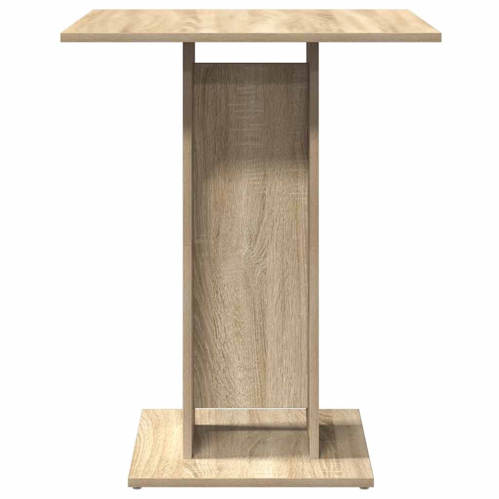 Table de bistrot Chêne Sonoma 60x60x75 cm Bois d'ingénierie