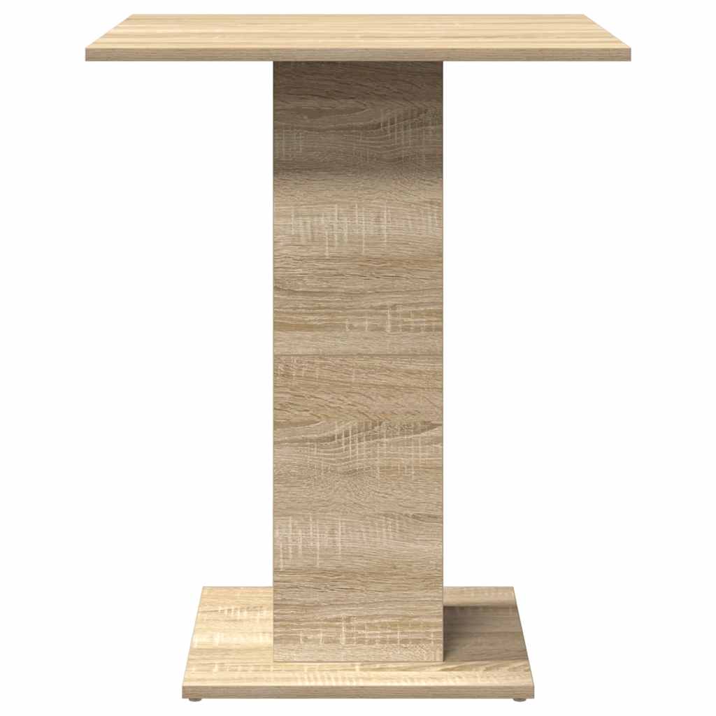 Table de bistrot Chêne Sonoma 60x60x75 cm Bois d'ingénierie