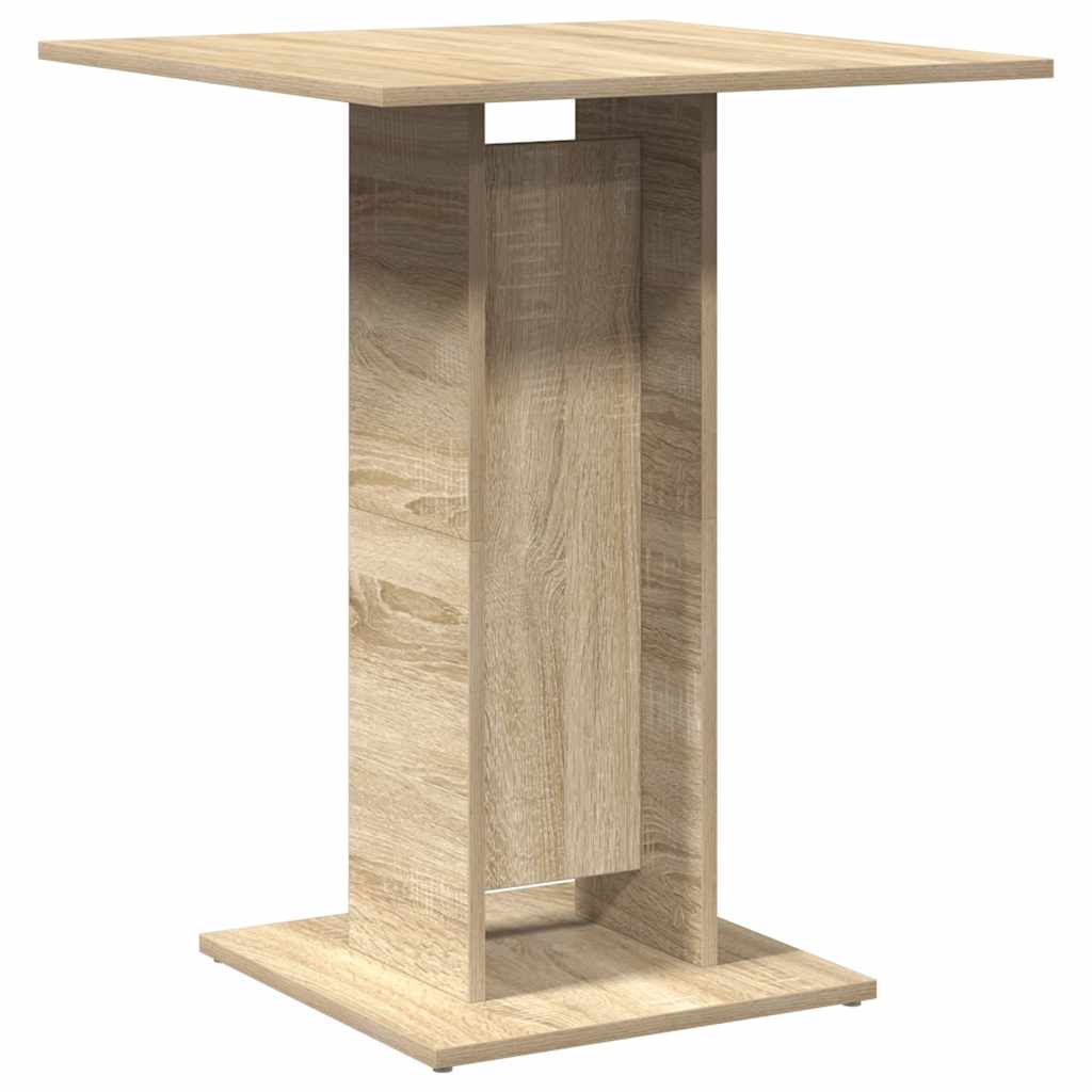 Table de bistrot Chêne Sonoma 60x60x75 cm Bois d'ingénierie