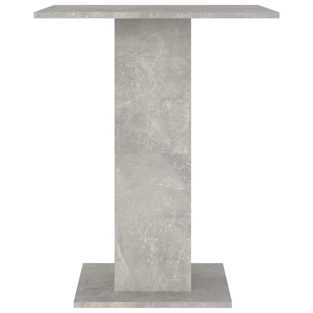 vidaXL Bistro Table Concrete Grey 60x60x75 cm Engineered Wood