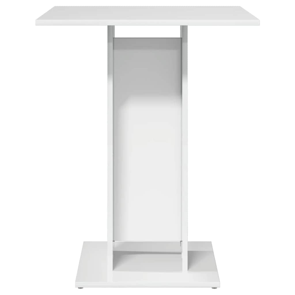 vidaXL Bistro Table High Gloss White 60x60x75 cm Engineered Wood