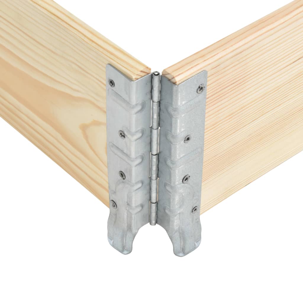 Pallet Collar 80x120 cm Solid Pine Wood