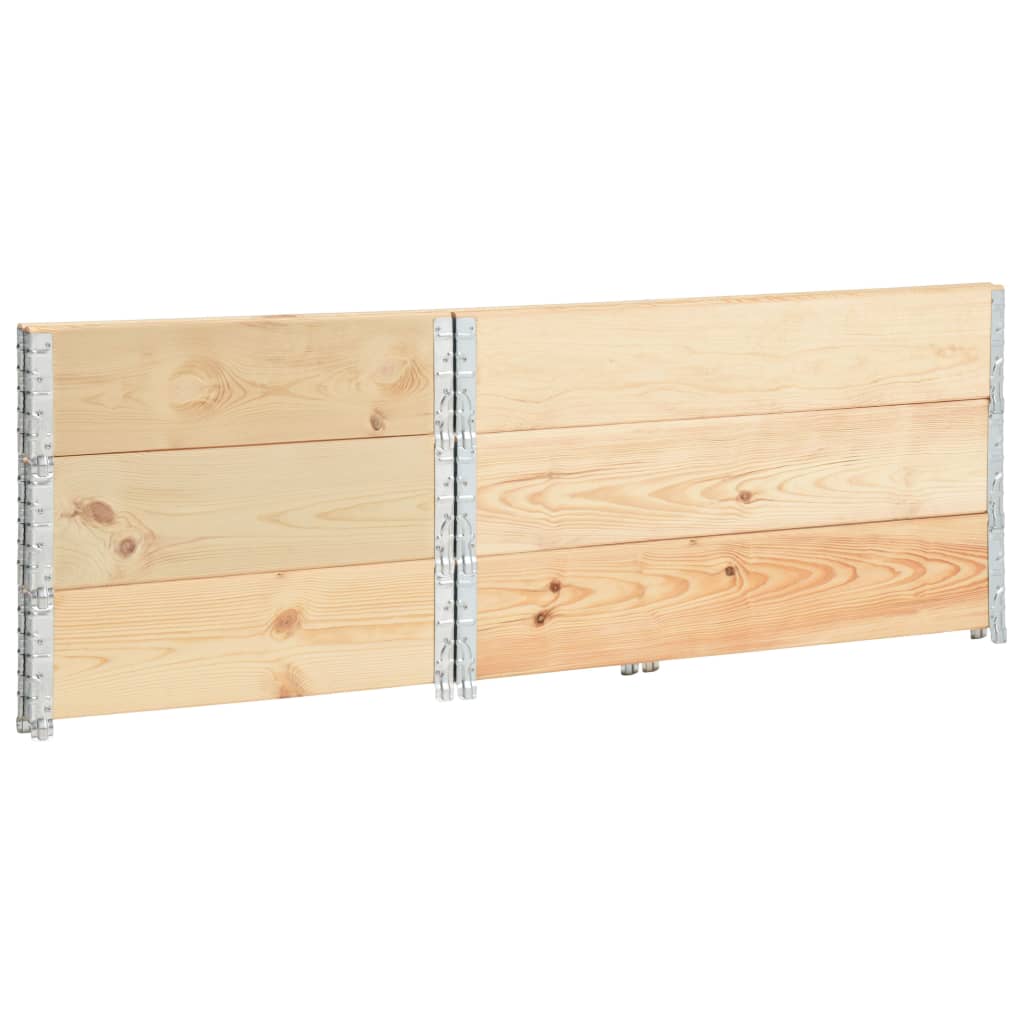 Pallet Collars 3 pcs 50x100 cm Solid Pine Wood