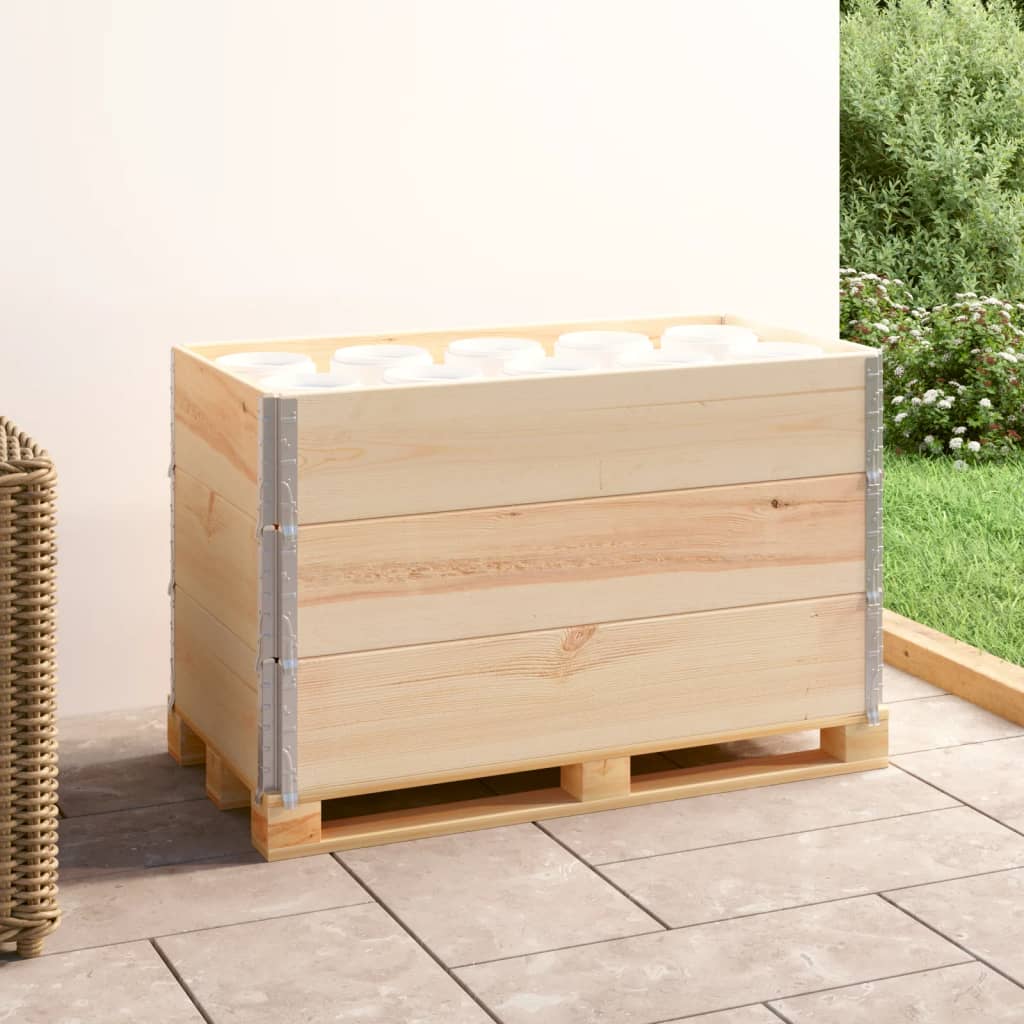 Pallet Collars 3 pcs 50x100 cm Solid Pine Wood